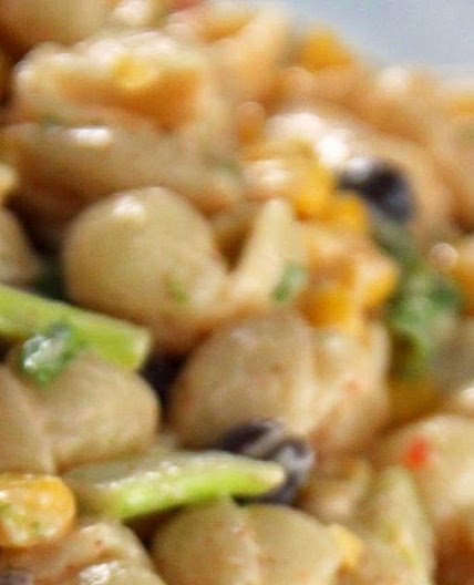 Spicy Southwest Pasta & Corn Salad With Chili Lime Dressing