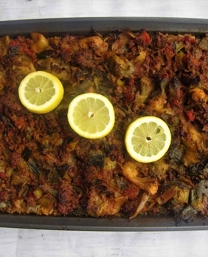 Mediterranean Leek Casserole - Tave Me Presh