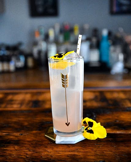 Rhubarb Collins Cocktail