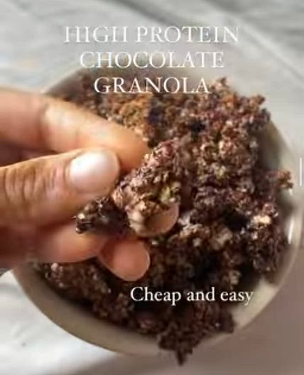 Healthy Chocolate Rice Cake Granola