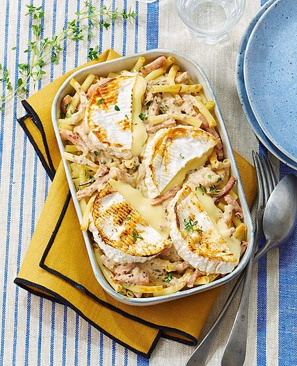 Gratin normand aux macaronis
