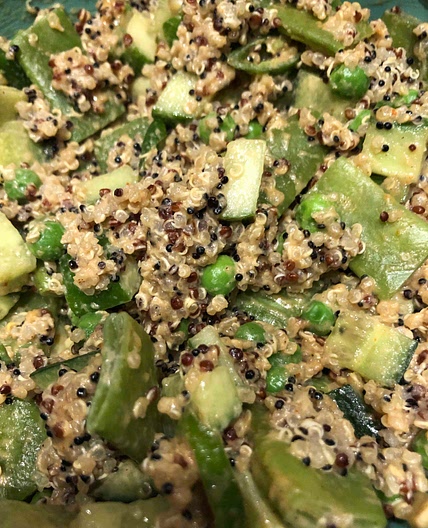 green quinoa salad