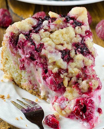 Raspberry Cream Cheese Coffee Cake