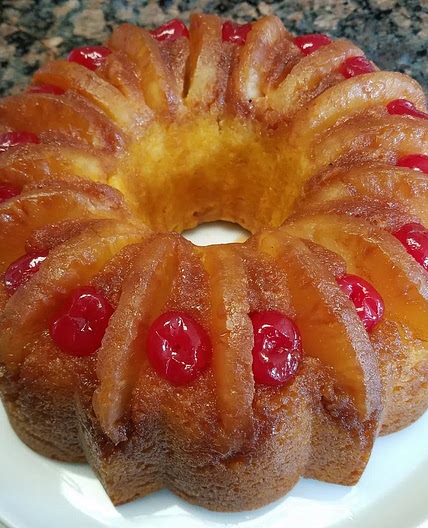Pineapple Upside Down Bundt Cake