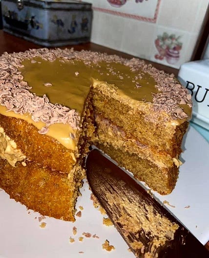 Homemade coffee cake
