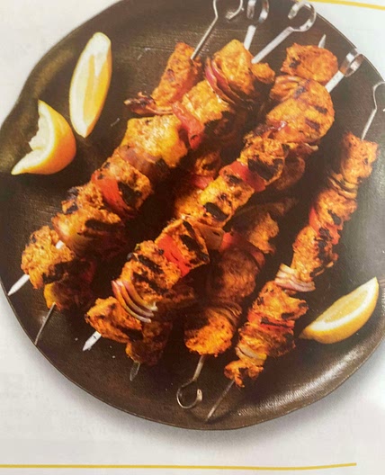 Ginger Curry Grilled Chicken Kebabs