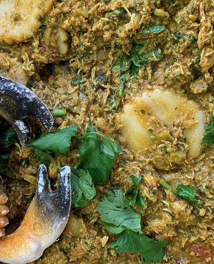 Curry Crab & Dumplings