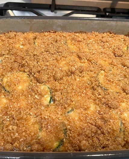 Paleo + Cheesy Zucchini Casserole