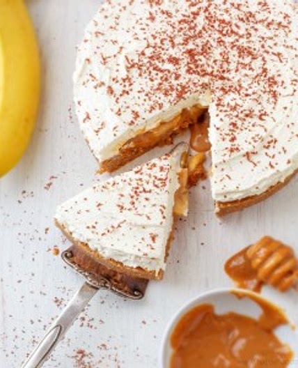 No Bake Banana Banoffee Pie