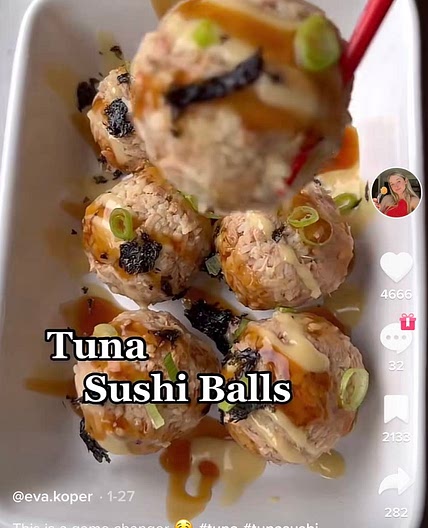 tuna sushi balls