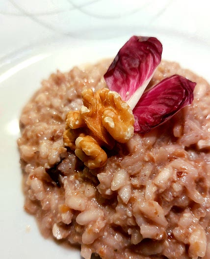 Risotto with radicchio pesto