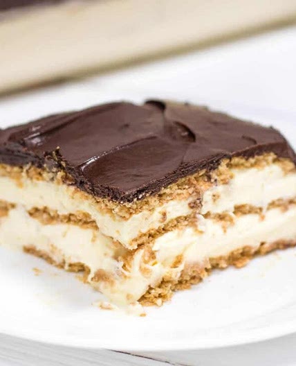 NO-BAKE ECLAIR CAKE