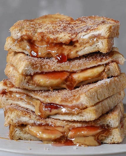Homemade Peanut Butter Jelly French Toast