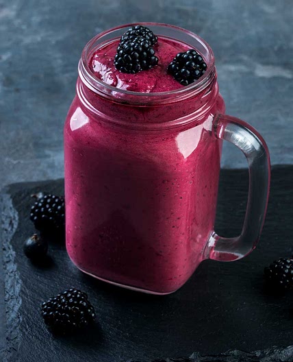 Berry Smoothie with Flax - recipe from MyNetDiary