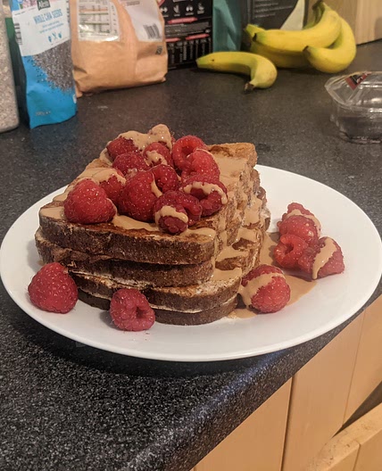 Vegan anabolic french toast