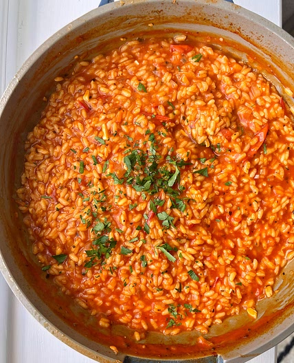 Tomato Risotto (vegan & gluten-free)