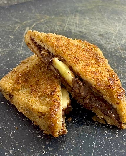 Fried Nutella banana sandwich