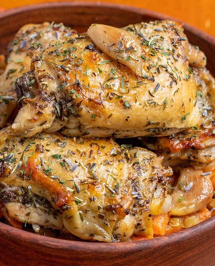 Garlic-Herb Chicken Thighs