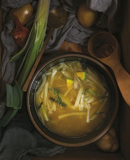 GAMJA GUK  (감자국 • Potato and Leek Soup)