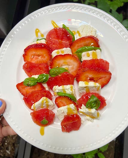 Strawberry Feta Watermelon Salad