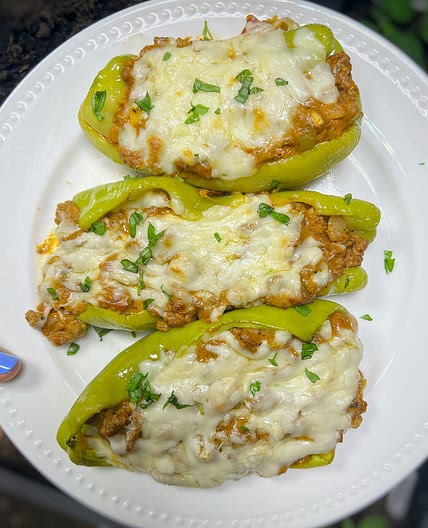 Vodka Meatball Stuffed Peppers