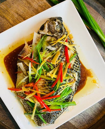 Steamed Fish With Ginger | 清蒸鱼