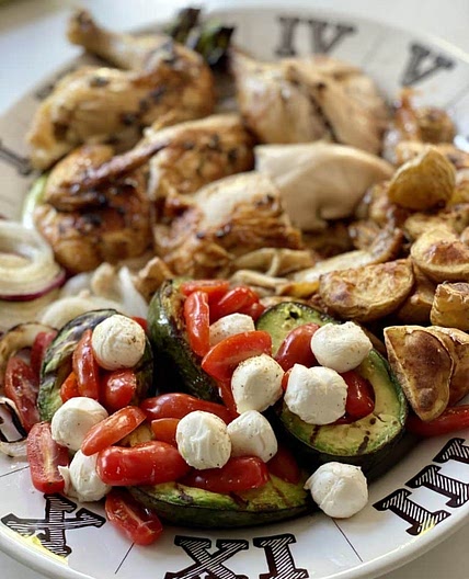 Spice Grilled Chicken with Grilled Avocado Salad - Coyote Outdoor Living