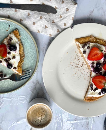 Pancake pizza 
