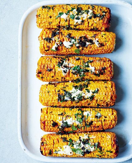 Baked corn on the cob