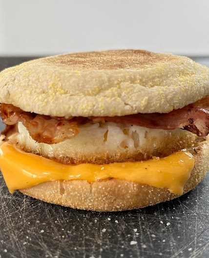 Selfmade McMuffin sandwich