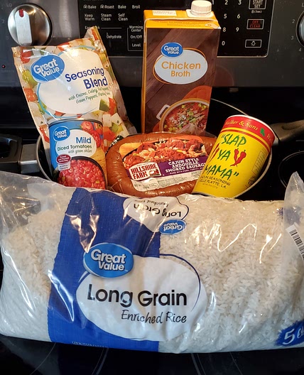 Cheesy Louisiana Cajun Jambalaya - Total Cost $12.35