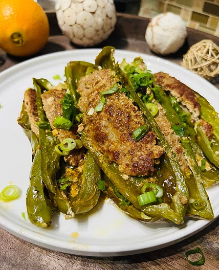 Pork Stuffed Anaheim Pepper  | 青椒酿肉