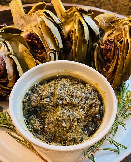 Artichoke with Dipping Sauce