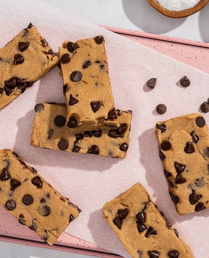 No-Bake Salted Cookie Dough Protein Bars