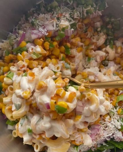 🌽MEXICAN STREET CORN PASTA SALAD🌽