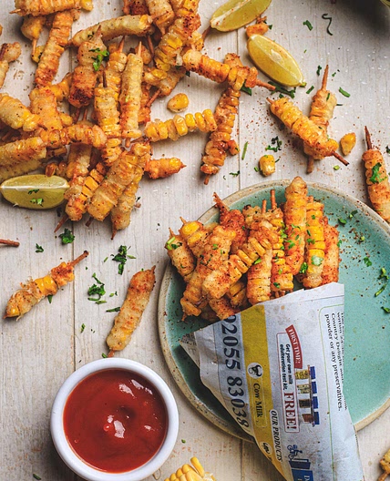 Corn Ribs Made by Air Fryer