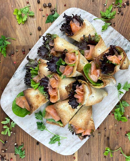 Salmon Avo Tortilla Pockets