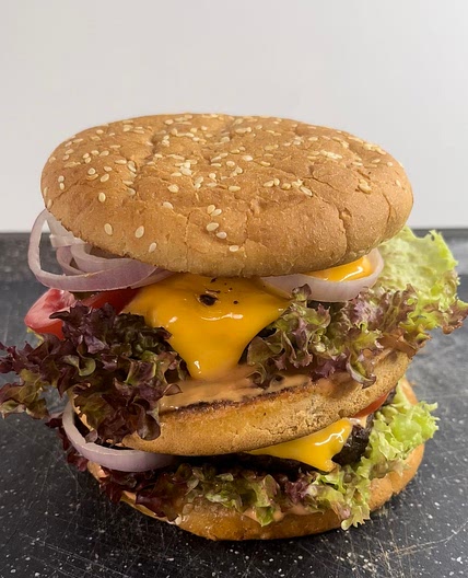 Classic double cheeseburger