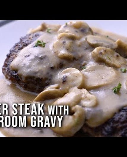 Burger Steak with Mushroom Gravy, SIMPOL!