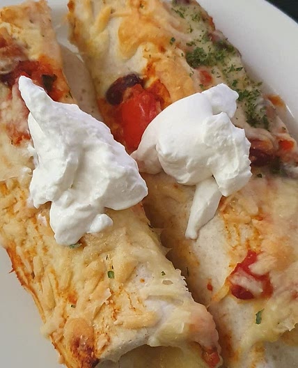 Vegetarian Bean and Cheese Enchiladas