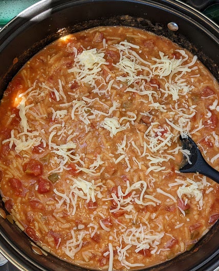 Spanish Rice & Refried Beans for camping (1 pan, 3 ingredients, easy)