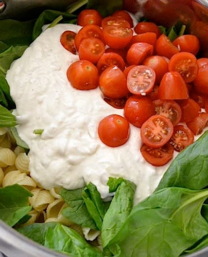 ROASTED GARLIC PASTA SALAD