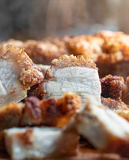 Grilled Pork Crackling