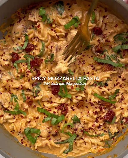 Spicy Mozzarella Pasta 🤌🏼✨