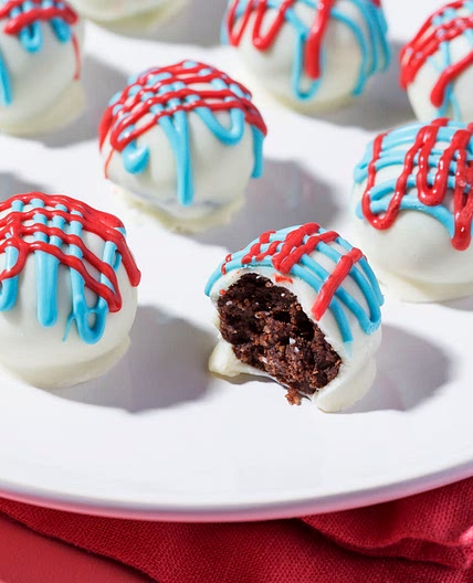 Patriotic Oreo Truffles