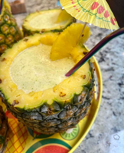 Frozen Pineapple Mojito Cocktail 