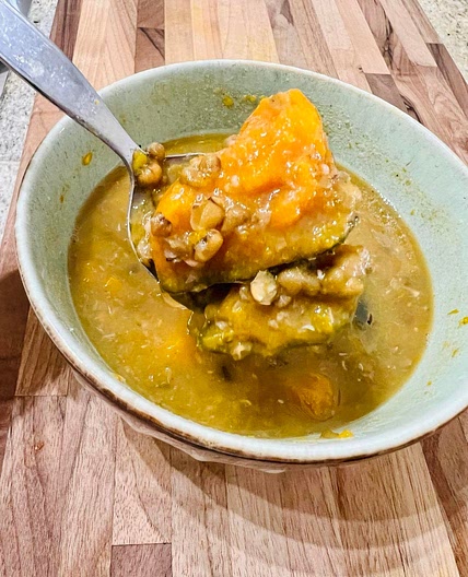Mung Bean and Pumpkin Soup