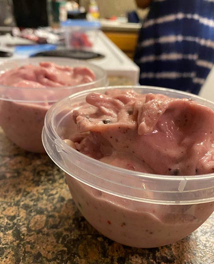 Strawberry and Chocolate Fruit Cream
