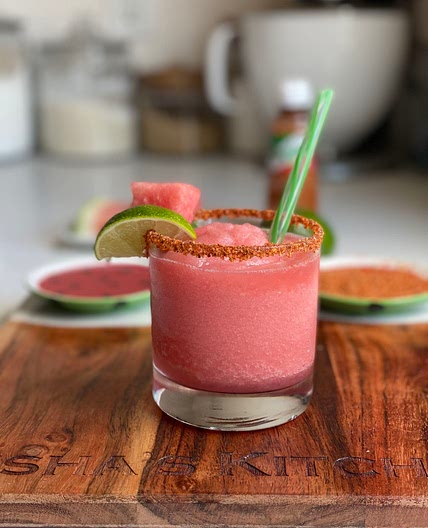 Frozen Watermelon Margarita 🧊 🍉 🍹
