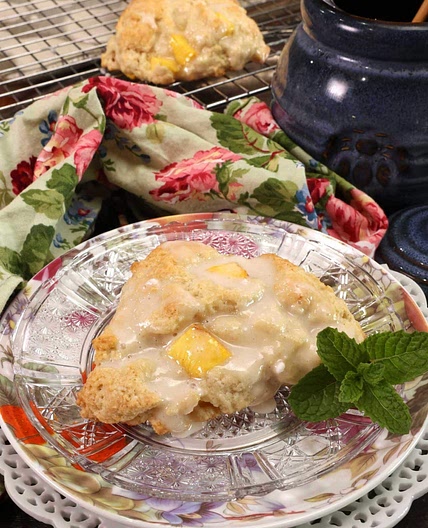 Small Batch Peach Scones